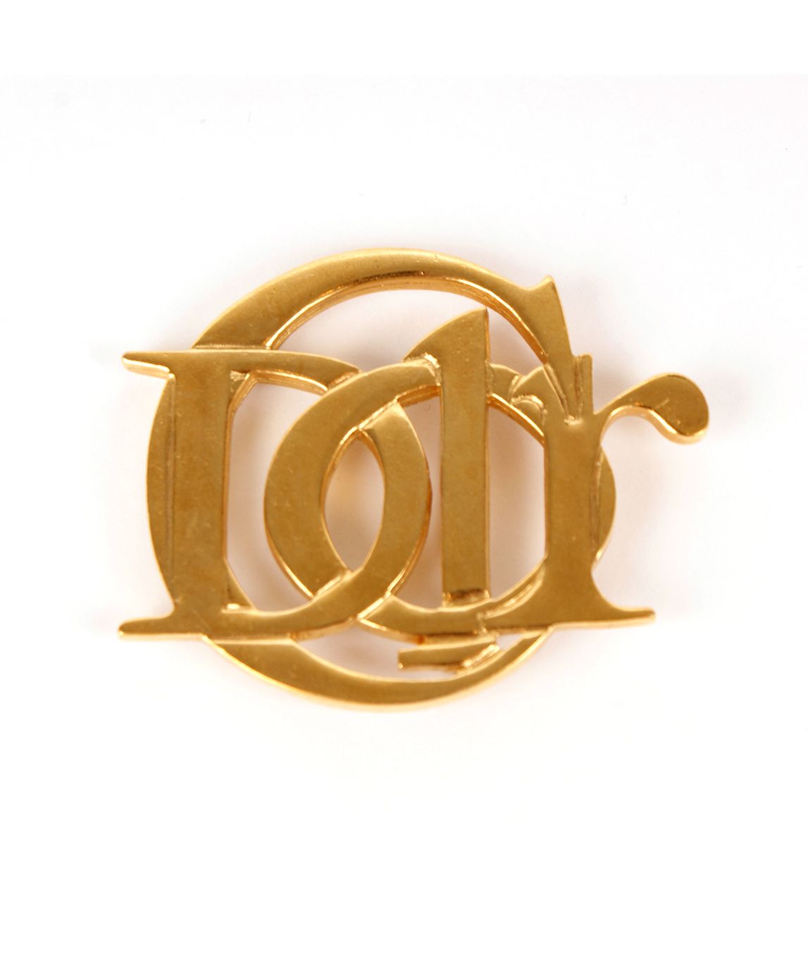 Dây chuyền Christian Dior logo tròn màu vàng kim loại  Én shop hàng hiệu