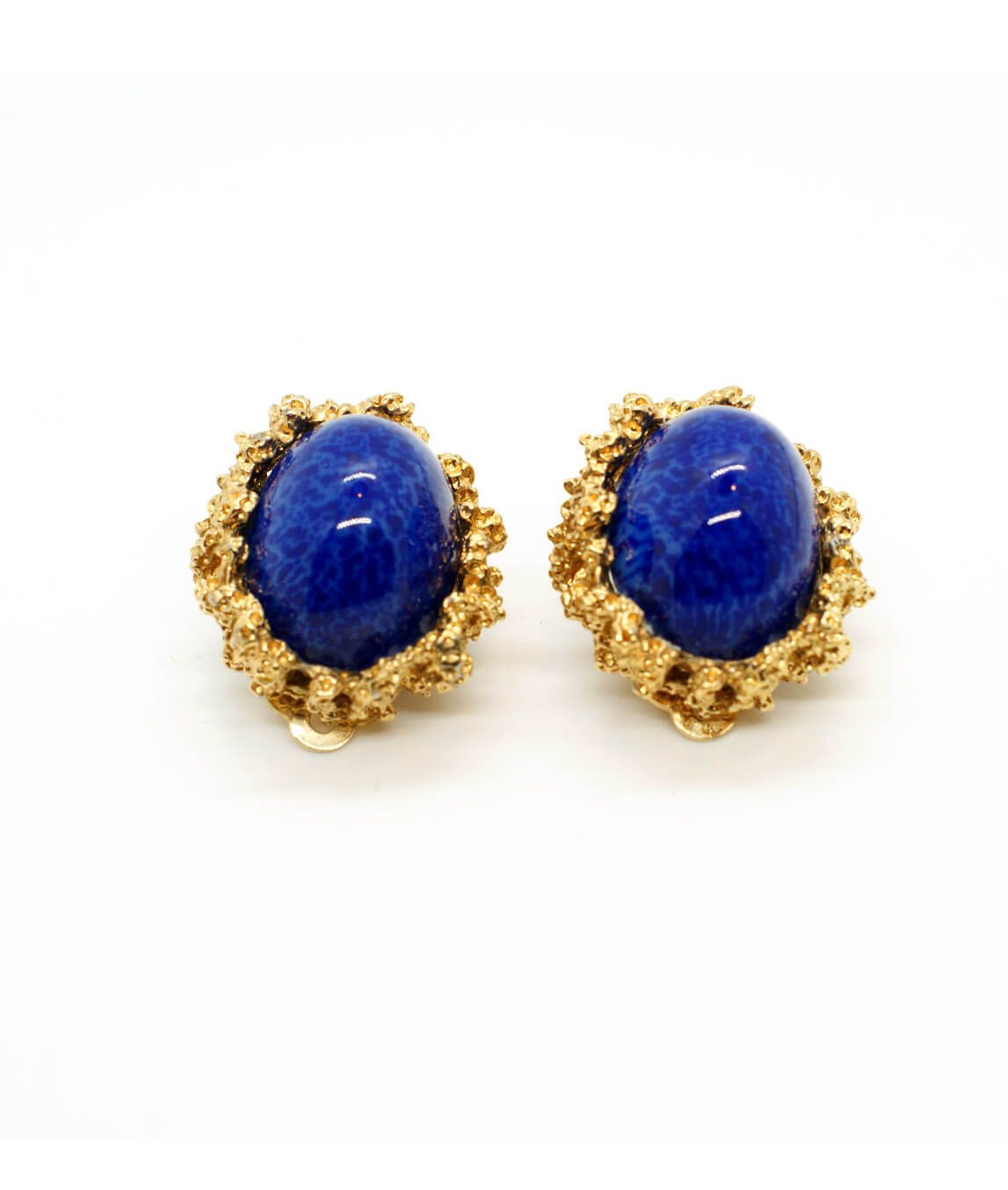 Vintage Panetta Lapis Lazuli Earrings | Gadelles Vintage