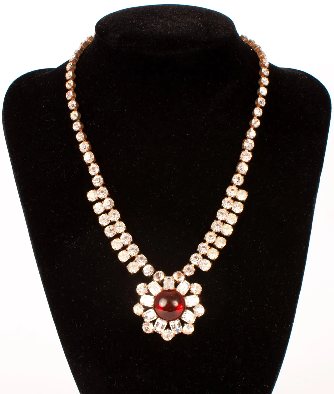 Vintage Schoffel Crystal Necklace | Gadelles Vintage
