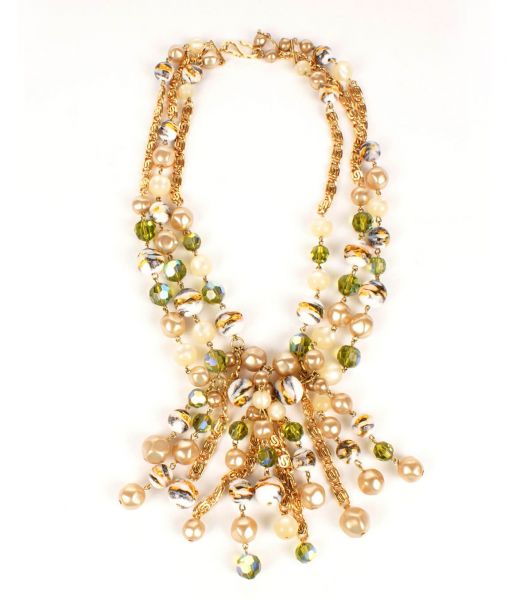 Christian Dior Beaded Necklace 1961| Gadelles Vintage