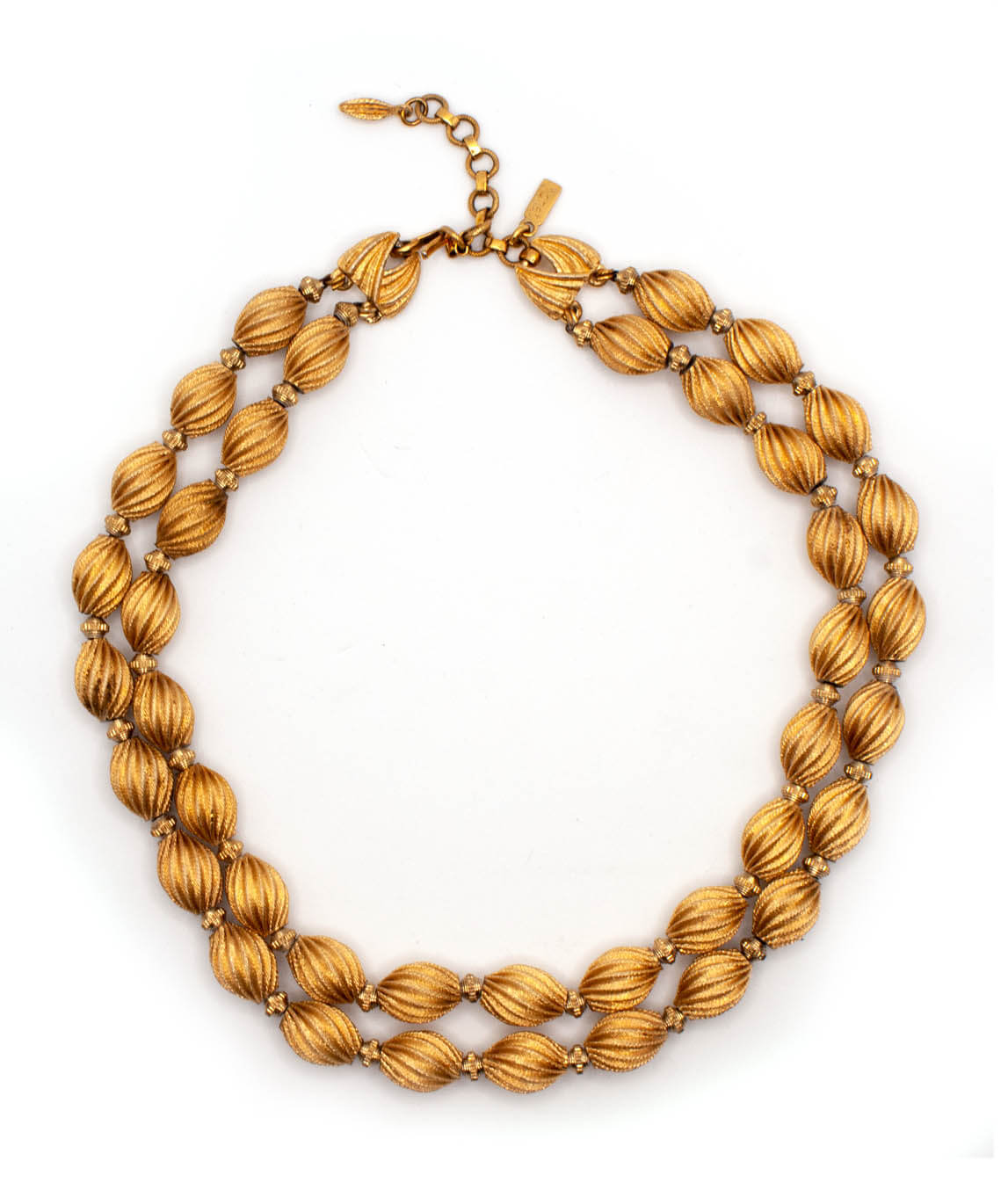 monet gold bead necklace